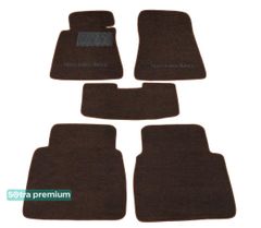 Двошарові килимки Sotra Premium Chocolate для Mercedes-Benz 190 (W201) 1983-1993