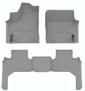 Килимки WeatherTech Grey для Lexus LX (mkIV)(J300)(2 ряд – 3 місця)(1-2 ряд) 2021→ - Фото 1