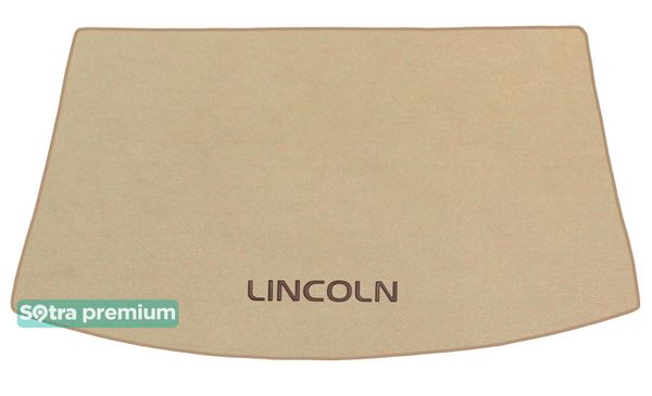 Двухслойные коврики Sotra Premium Beige для Lincoln MKC (mkI)(багажник) 2014-2019 - Фото 1