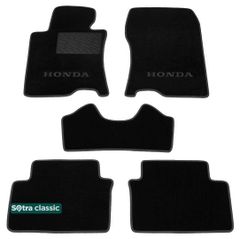 Двухслойные коврики Sotra Classic Black для Honda Accord (mkVIII)(CU/CW)(без клипс) 2008-2015 (EU)