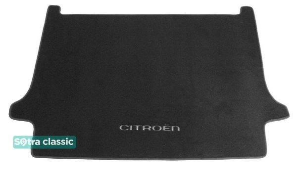 Двошарові килимки Sotra Classic Grey для Citroen C4 Picasso (mkI)(складений 3 ряд)(багажник) 2006-2013 - Фото 1