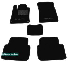 Двошарові килимки Sotra Premium Black для Peugeot 407 (mkI) 2003-2010