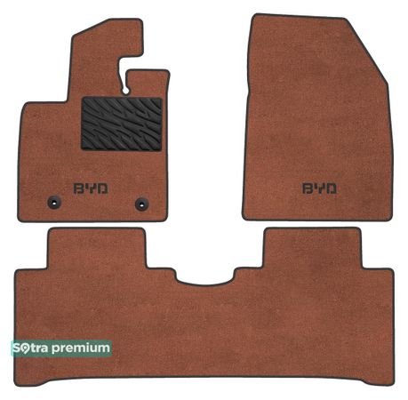 Двошарові килимки Sotra Premium Terracotta для BYD Atto 3 (mkI) 2021→ - Фото 1