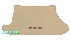 Двошарові килимки Sotra Premium Beige для Mazda 323F (mkVI)(BG)(багажник) 1989-1994