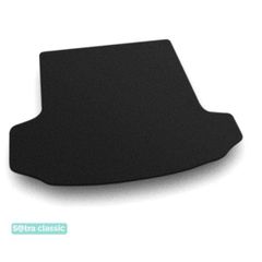 Двошарові килимки Sotra Classic Black для Skoda Kodiaq (mkI)(7 місць)(складений 3 ряд)(багажник) 2016→