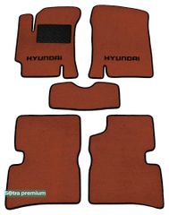 Двошарові килимки Sotra Premium Terracotta для Hyundai Accent (mkIII) 2005-2011