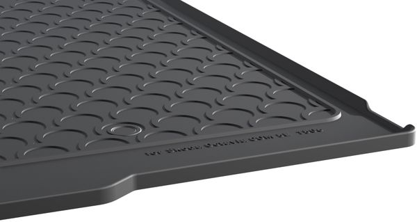 Гумовий килимок у багажник Gledring для Skoda Octavia (mkIII)(універсал) 2012-2019 (нижній)(багажник) - Фото 3