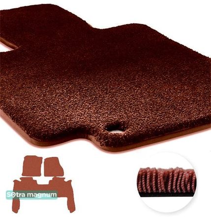 Двошарові килимки Sotra Magnum Red для Lincoln Navigator (mkII)(1-2 ряд) 2003-2006 - Фото 1