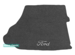 Двошарові килимки Sotra Classic Grey для Ford Mustang (mkVI)(із сабвуфером)(багажник) 2015→
