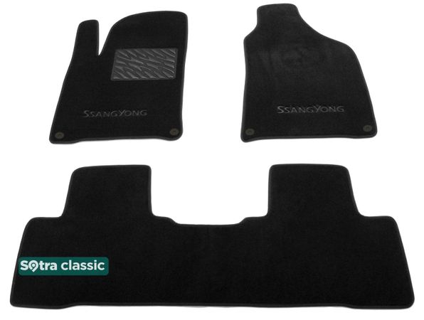 Двошарові килимки Sotra Classic Black для SsangYong Korando (mkIII) 2010-2019 - Фото 1