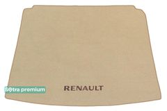 Двухслойные коврики Sotra Premium Beige для Renault Talisman (mkI)(универсал)(багажник) 2015→