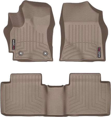 Коврики WeatherTech Beige для Toyota Corolla (mkXI)(E170) 2017-2018 automatic (USA) - Фото 1