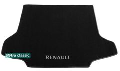 Двухслойные коврики Sotra Classic Black для Renault Koleos (mkI)(багажник) 2007-2016