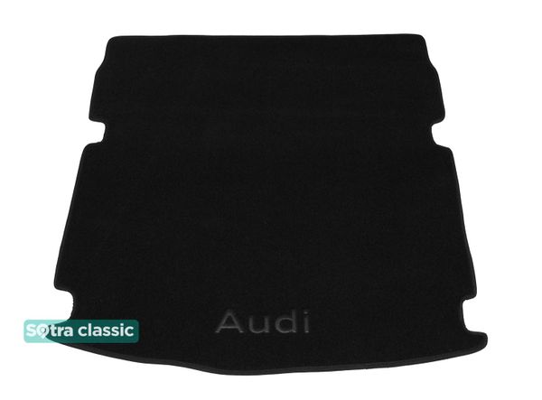 Двошарові килимки Sotra Classic Black для Audi A6/S6 (mkIV)(C7)(седан)(з вирізами під кріплення)(багажник) 2011-2018 - Фото 1