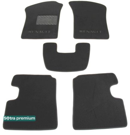 Двошарові килимки Sotra Premium Grey для Renault Twingo (mkI) 1993-2007 - Фото 1