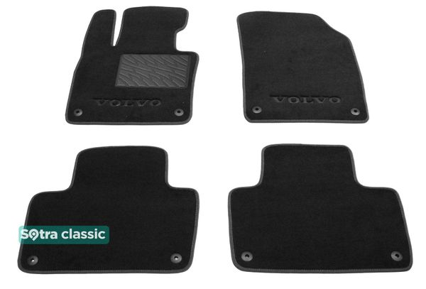 Двошарові килимки Sotra Classic Black для Volvo XC90 (mkII)(1-2 ряд) 2015-2022 - Фото 1