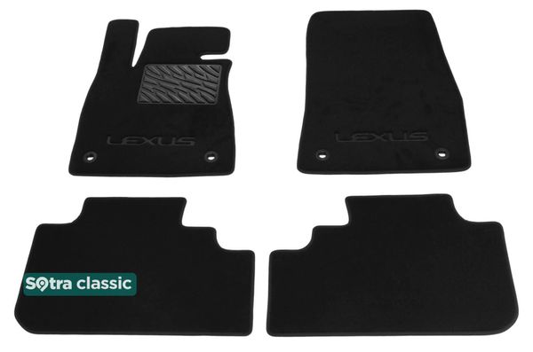 Двухслойные коврики Sotra Classic Black для Lexus RX (mkIV) 2016-2022 - Фото 1