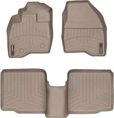 Коврики Weathertech Beige для Ford Explorer (mkV)(1-2 row)(2 row bench seats or bucket without console) 2015-2016