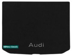 Двошарові килимки Sotra Classic Black для Audi A3/S3/RS3 (mkIII)(хетчбек)(з повнорозмірною запаскою)(багажник) 2012-2020