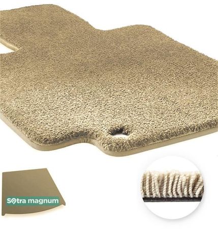 Двошарові килимки Sotra Magnum Beige для BMW 5-series (E61)(універсал)(багажник) 2004-2010 - Фото 1