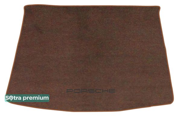 Двухслойные коврики Sotra Premium Chocolate для Porsche Cayenne (mkI)(багажник) 2002-2010 - Фото 1