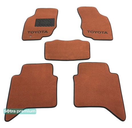 Двошарові килимки Sotra Premium Terracotta для Toyota Hilux (mkVII) 2011-2015 - Фото 1
