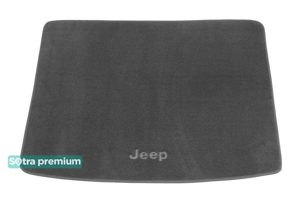 Двошарові килимки Sotra Premium Grey для Jeep Cherokee (mkV)(KL)(багажник) 2014→ - Фото 1
