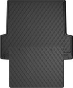 Резиновые коврики в багажник Gledring для BMW 3-series (E91)(универсал) 2005-2012 (багажник с защитой) - Фото 1