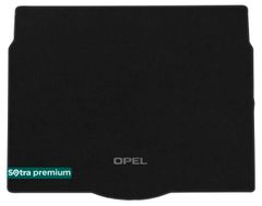 Двошарові килимки Sotra Premium Black для Opel Astra (mkIV)(J)(хетчбек)(багажник) 2009-2015