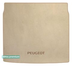 Двошарові килимки Sotra Premium Beige для Peugeot 508 (mkI)(універсал)(багажник) 2010-2018