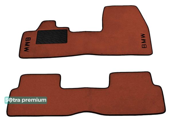 Двошарові килимки Sotra Premium Terracotta для BMW i3 (I01) 2013-2022 - Фото 1
