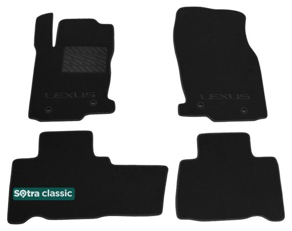 Двошарові килимки Sotra Classic Black для Lexus NX (mkI) 2014-2021 - Фото 1