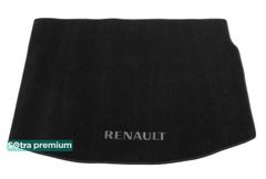 Двошарові килимки Sotra Premium Black для Renault Megane (mkIII)(хетчбек)(багажник) 2008-2016