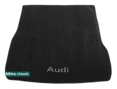 Двошарові килимки Sotra Classic Black для Audi A6/S6/RS6 (mkII)(C5)(універсал)(багажник) 1999-2005