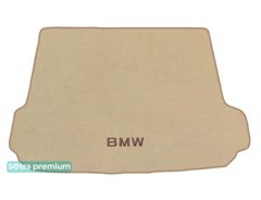 Двошарові килимки Sotra Premium Beige для BMW X3 (F25)(без органайзера праворуч)(багажник) 2010-2017