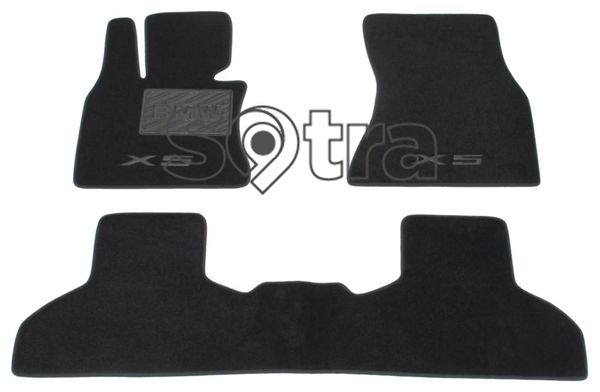 Двухслойные коврики Sotra Custom Magnum Black для BMW X5 (F15; F85) / X6 (F16; F86) 2014-2019 - Фото 1