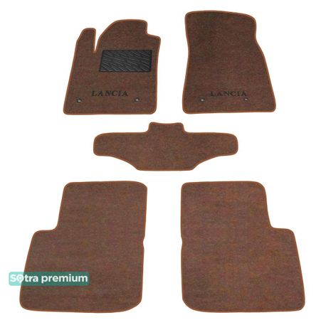 Двошарові килимки Sotra Premium Chocolate для Lancia Delta (mkIII) 2008-2014 - Фото 1