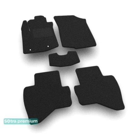Двошарові килимки Sotra Premium Black для Peugeot 108 (mkI) 2014-2021 - Фото 1
