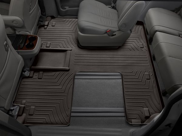 Килимки WeatherTech Choco для Toyota Sienna (mkIII)(7 seats)(2-3 row) 2010-2020 - Фото 2