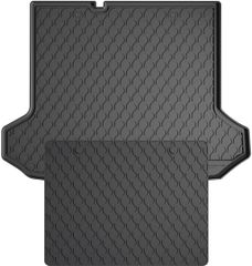 Резиновый коврик в багажник Gledring для Audi Q4 (mkI) 2021→ (нижний)(багажник с защитой)