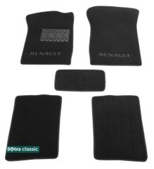 Двухслойные коврики Sotra Classic Black для Renault Clio (mkII) 1998-2005 / Symbol (mkI-mkII) 1999-2013