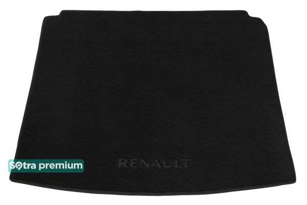Двошарові килимки Sotra Premium Black для Renault Talisman (mkI)(універсал)(багажник) 2015→ - Фото 1
