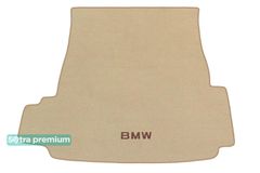 Двухслойные коврики Sotra Premium Beige для BMW 5-series (E39)(седан)(багажник) 1996-2003