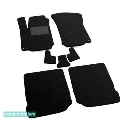 Двошарові килимки Sotra Premium Black для Seat Leon (mkI); Toledo (mkII) 1998-2005 - Фото 1