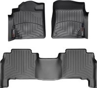 Коврики Weathertech Black для Toyota Land Cruiser (J200); Lexus LX (mkIII)(4 fixing hooks) 2008-2012 - Фото 1