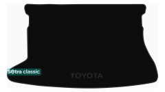 Двухслойные коврики Sotra Classic Black для Toyota Auris (mkI)(багажник) 2006-2012