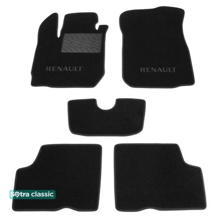 Двошарові килимки Sotra Classic Black для Renault Duster (mkI) 2014-2017 - Фото 1