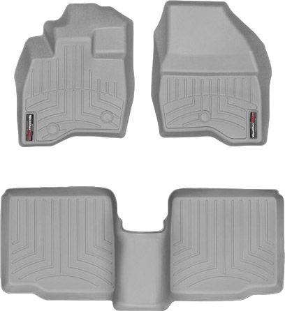 Коврики WeatherTech Grey для Ford Explorer (mkV)(1-2 row)(2 row bench seats or bucket without console) 2017-2019 - Фото 1