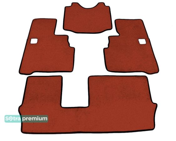 Двухслойные коврики Sotra Premium Terracotta для Mitsubishi Grandis (mkI)(7 мест)(2-3 ряд) 2003-2011 - Фото 1