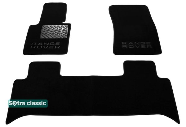 Двошарові килимки Sotra Classic Black для Land Rover Range Rover (mkIII)(без люверсів) 2002-2009 - Фото 1